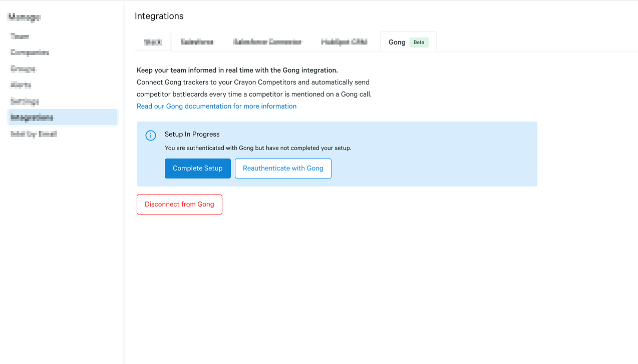 Crayon-Gong integration landing